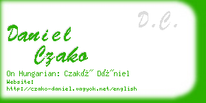 daniel czako business card
